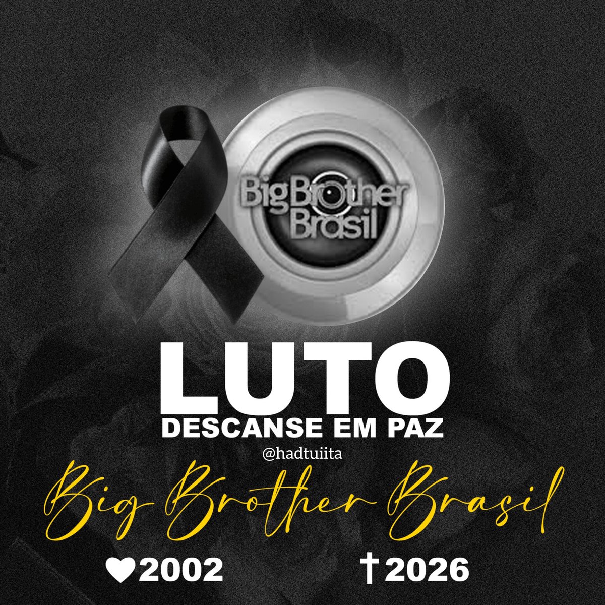 hadtuiita's tweet photo. Quero parabenizar o Dourado, a Diretora Angélica Campos e todos os envolvidos por acabarem com um legado deixado pelo Boninho.

Tomara que vocês estejam felizes.

#BBB26 #BBB https://t.co/tfNcoDRqJQ
