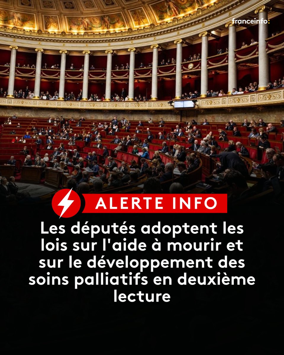 Fin de vie : le @PartiRadical se félicite de cette nouvelle étape franchie avec le vote de l'@AssembleeNat pour le développement des #SoinsPalliatifs et la création d'un nouveau droit à l'#aideamourir, qui doit protéger les patients comme les professionnels de santé. #liberté