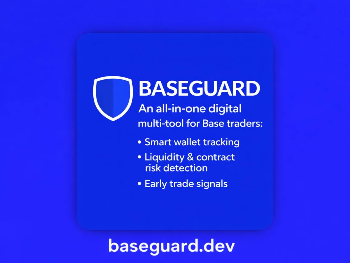 You don’t have enough $Baseguard. Vast liquidity will soon enter the market. Fundaments are concrete. Tech is premium. Community is $Based