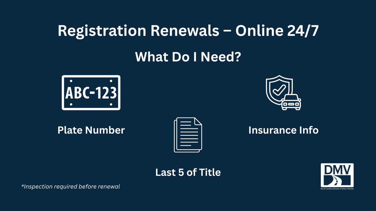 North Carolina Division of Motor Vehicles tweet media