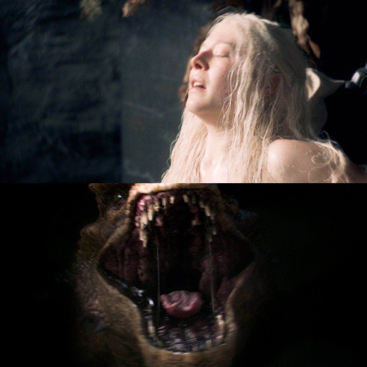 not caraxes and syrax feeling pain when both daemon and rhaenyra are injured... this is cinema 🤎