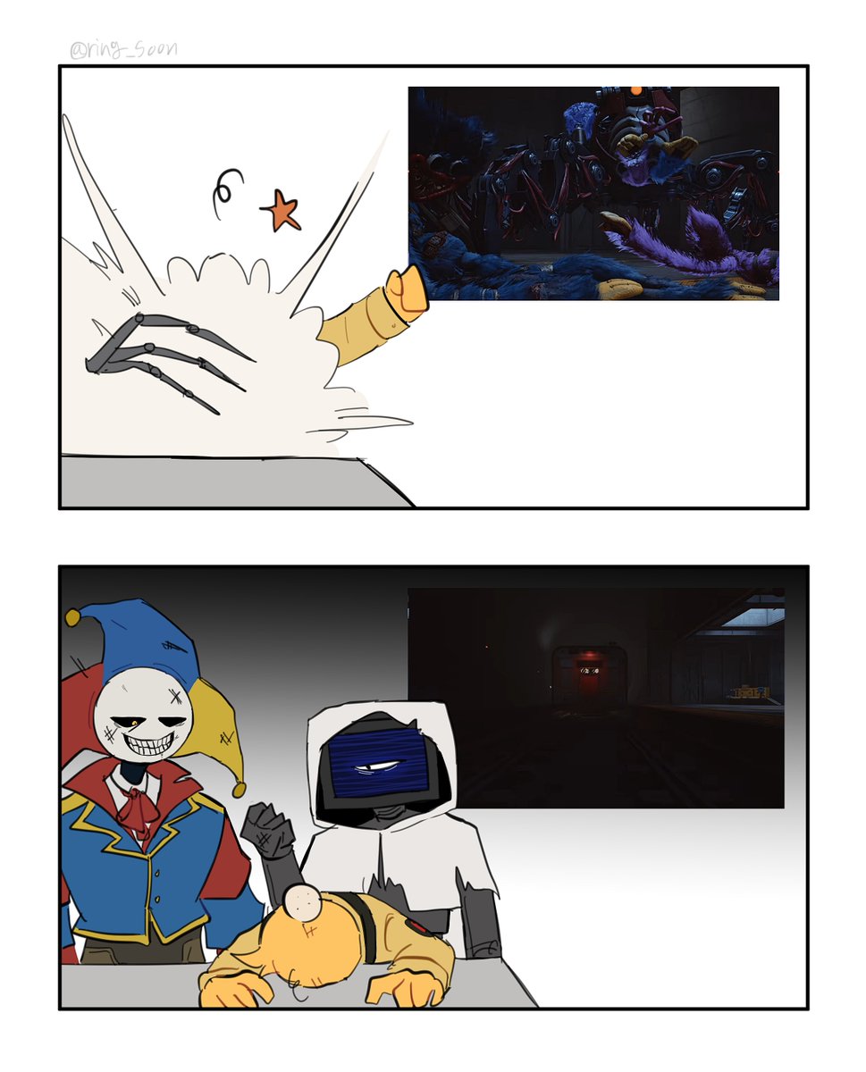 #PoppyPlaytime 
Their reaction