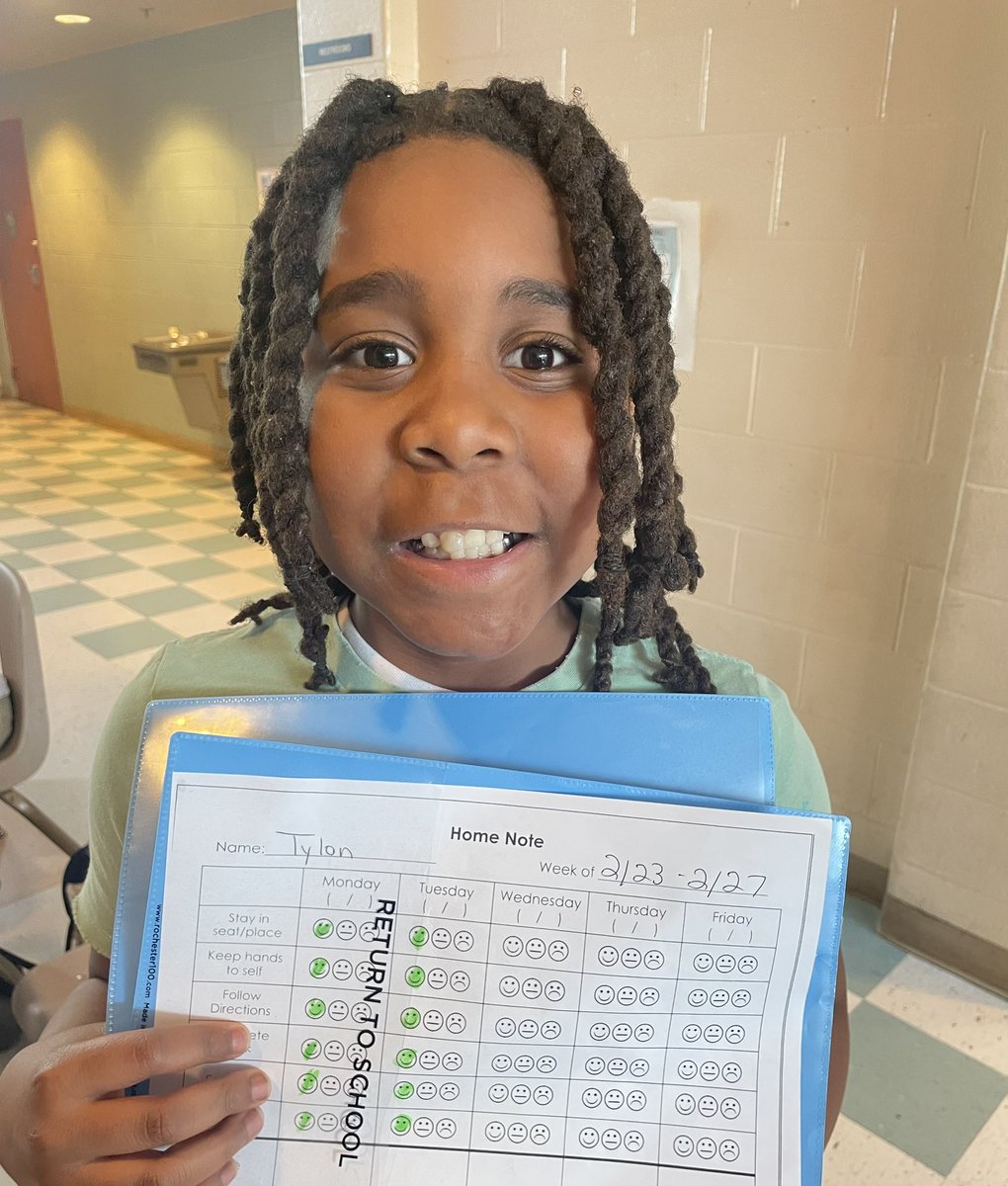 Our after-school program participant, Tylon, was beaming with pride while sharing his behavior report yesterday afternoon! We're so proud of you, Tylon—keep up the great work!