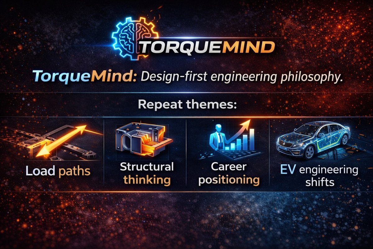 Torque_Mind's tweet photo. #TorqueMind
#DesignFirst
#EngineeringMindset
#StructuralThinking
#LoadPaths
#EngineeringPhilosophy https://t.co/NMHijUdiJL