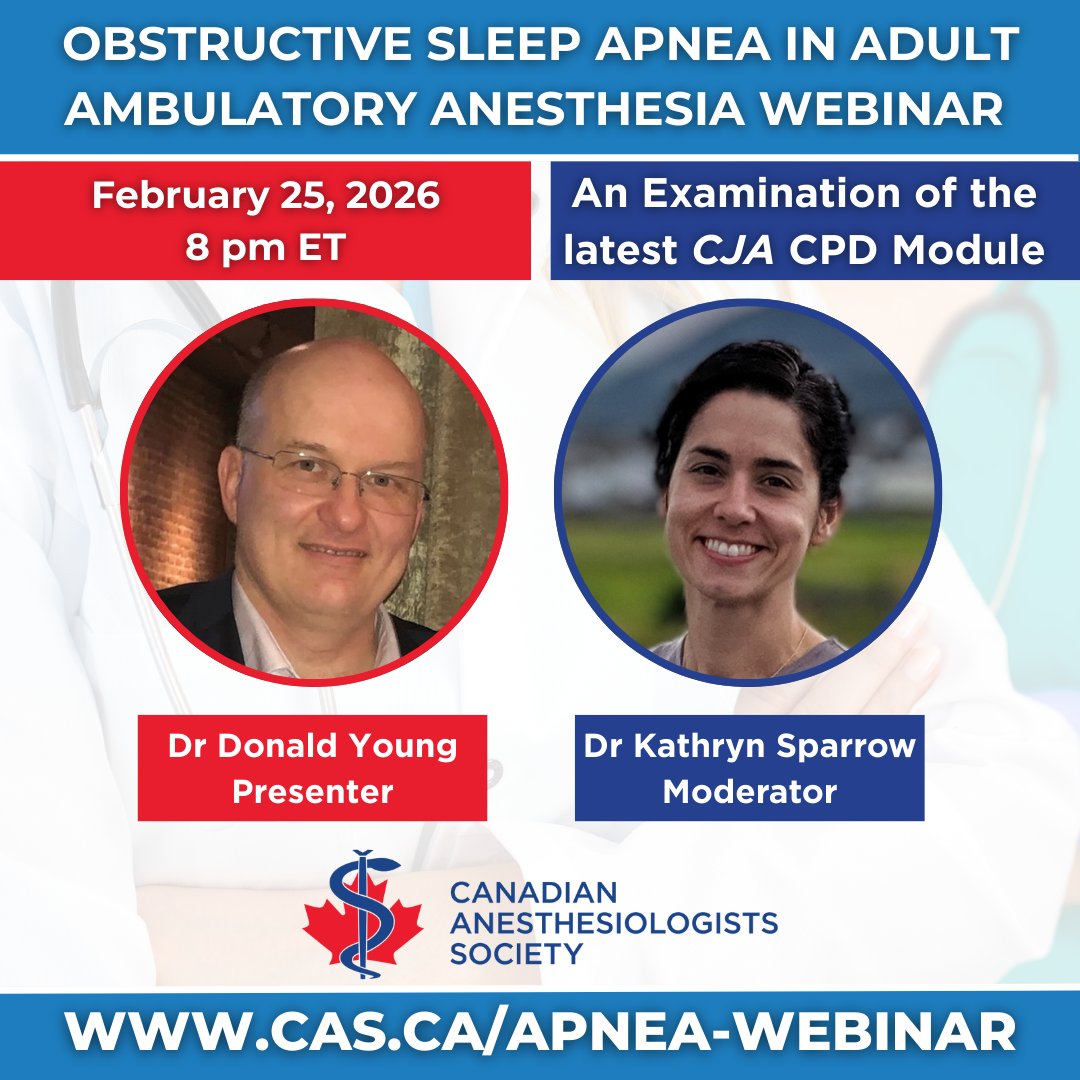 Canadian Anesthesiologists' Society tweet media