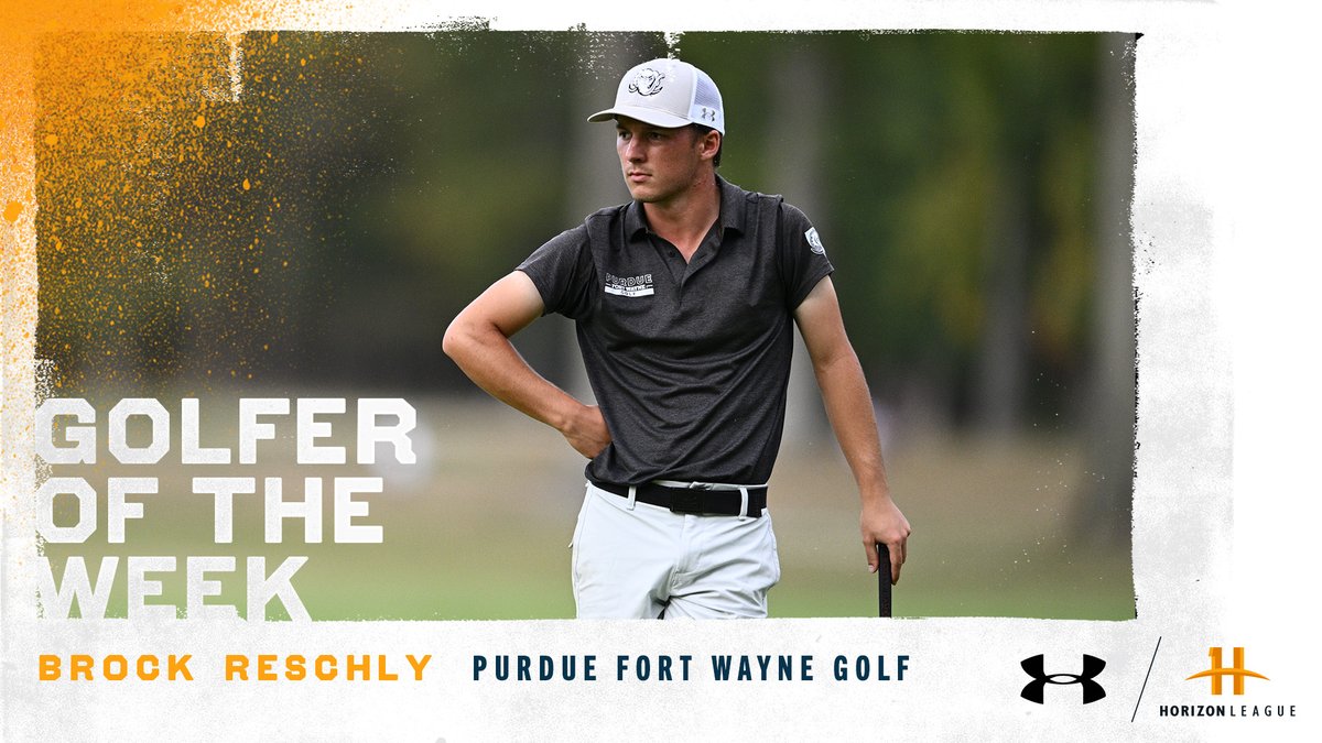 HorizonLeague's tweet photo. Our @UnderArmour Men's #HLGOLF Golfer of the Week is Brock Reschly (@brock_reschly) of @MastodonMGolf!

https://t.co/zaZHK03w2u

#OurHorizon 🌇| @GoMastodons https://t.co/6GrVml4pXd