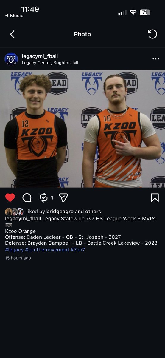 Caden LeClear tweet media