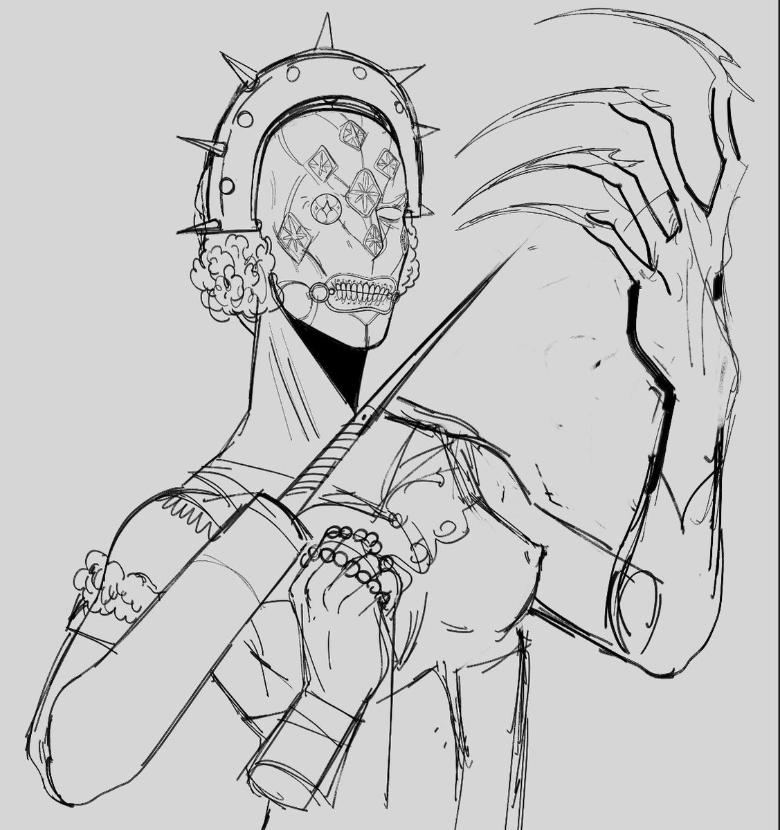 sadly think I accidentally deleted this wip of liliya sooooo yeah #TheOutlastTrials #LiliyaBogomolova #wip