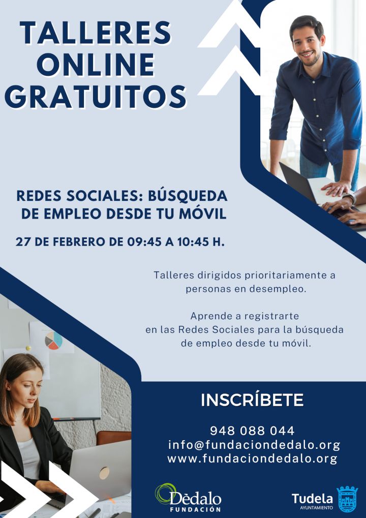 FundacionDedalo's tweet photo. 📣 Taller online gratuito: REDES SOCIALES PARA BÚSQUEDA DE EMPLEO DESDE EL MÓVIL

INSCRIPCIONES: https://t.co/PYZWxuv4UM 

#taller #online #fdedalo #empleo https://t.co/1r5HQQDqjF