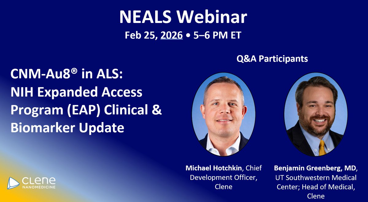 Clene Nanomedicine tweet media