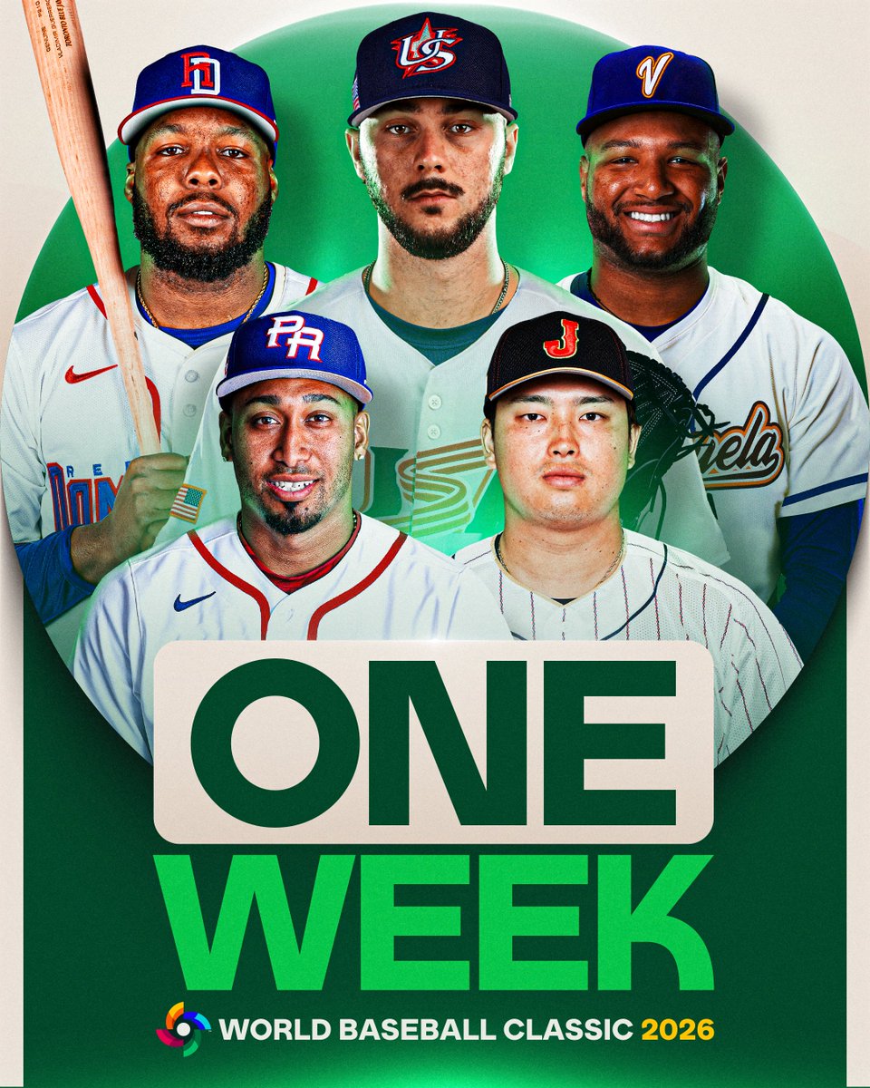 Just ONE WEEK until the #WorldBaseballClassic begins!