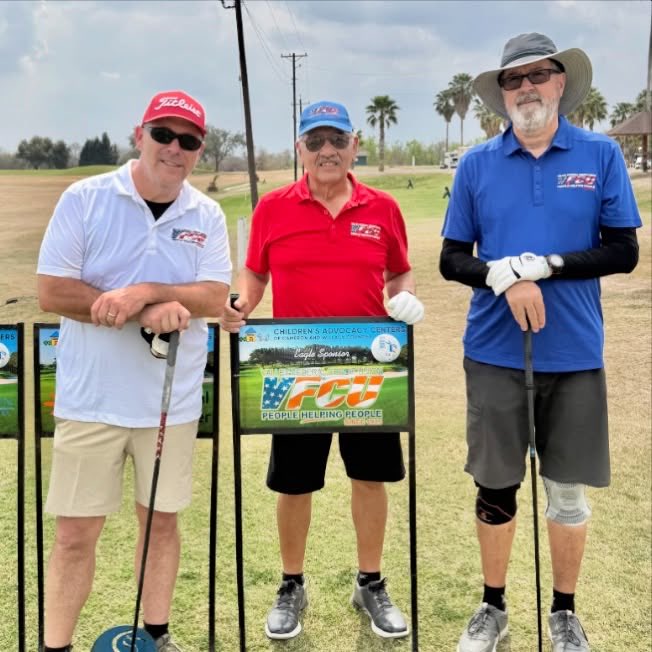 ValleyFCU's tweet photo. Recently, VFCU had an amazing time taking part in the Children’s Advocacy Center Golf Tournament. Our team, Chris Breeden, Danny Jasso, and Ron Lopez, played an outstanding round while supporting and raising awareness for such an incredible cause. ❤️🤍💙 https://t.co/g2CUsPLeQ5