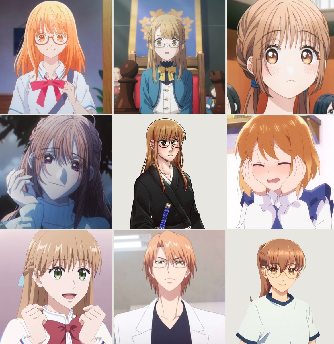 Hair colour Aya variants Aya art by @JeiZet_ #BleachOC #Yumetwt