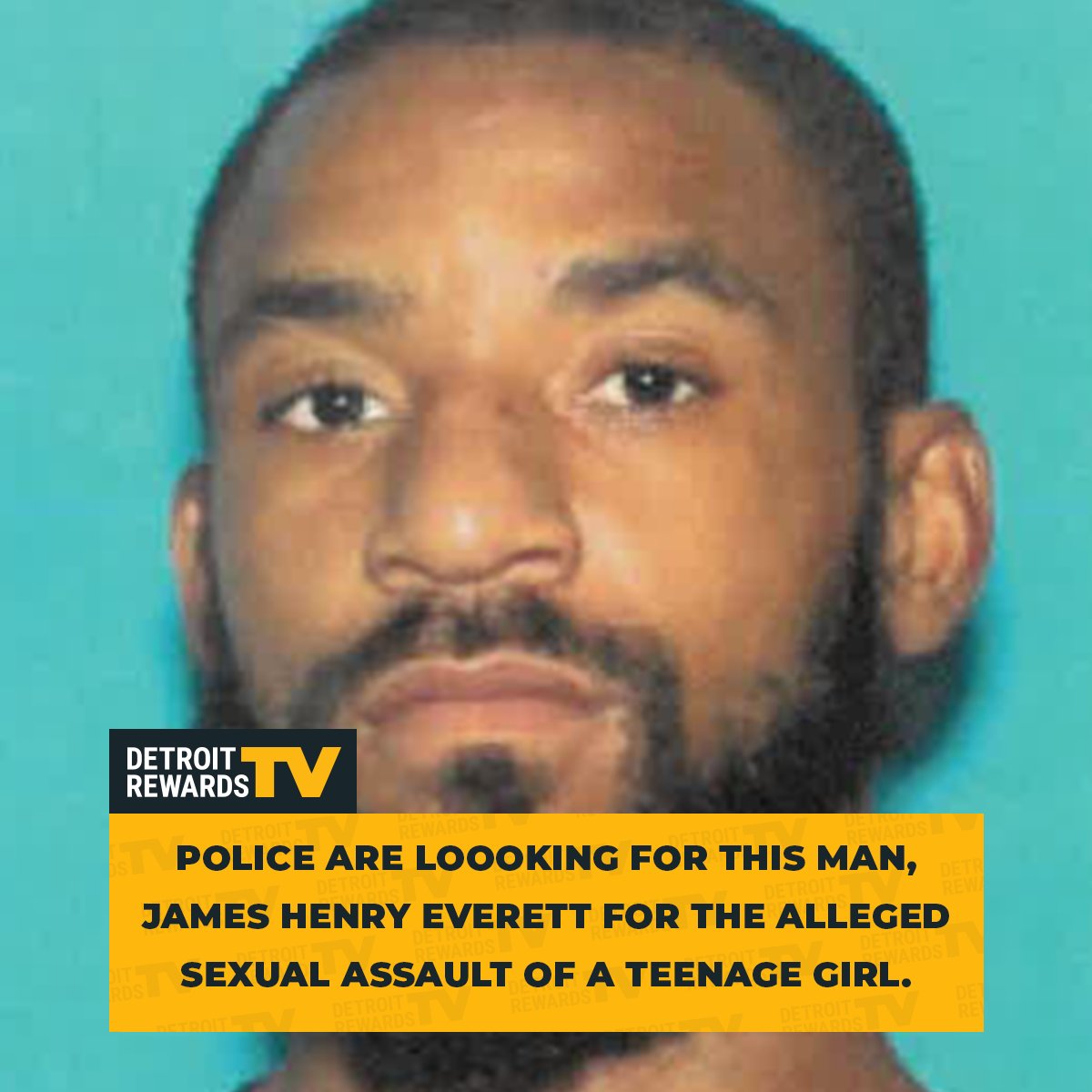 💵 REWARD: $2,000💵

Do you know this man? Help solve this CSC, if you know James Henry Everett or have any information regarding to the alleged sexual assault, call 1-800-SPEAKUP or visit DetroitRewards.TV to submit your tip.

Case number: 2205150068

#DetroitRewardsTV