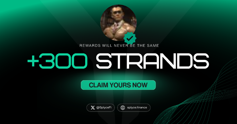 MrdTanggang's tweet photo. 300 Strands claimed. 

Real-world yield is coming to Solana with @SplyceFi 

Feels good to be early.

Your turn: https://t.co/qXecHEujet https://t.co/FPbrPXEZAx