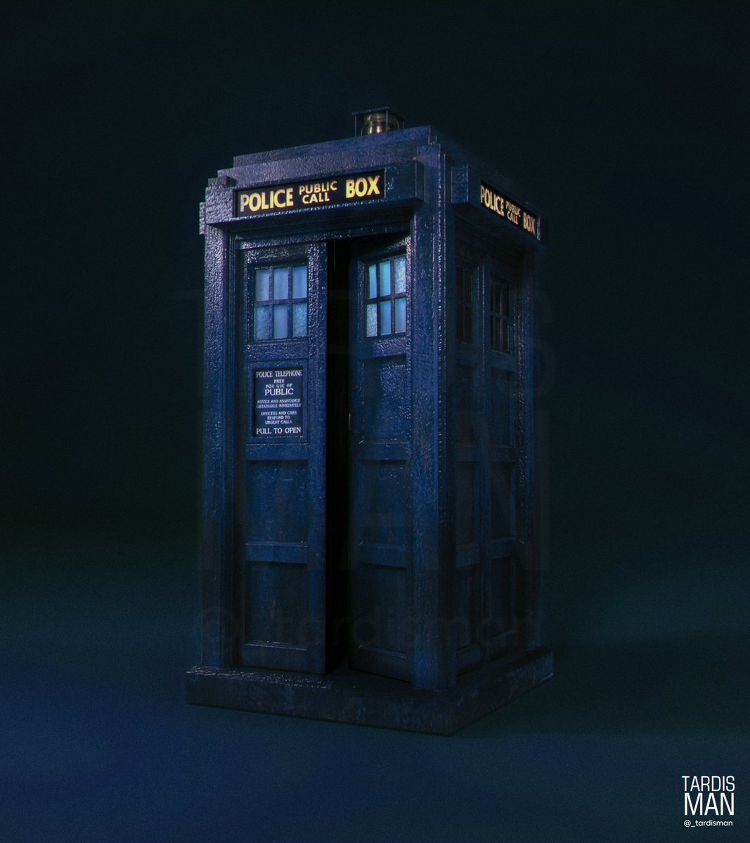 TARDISman550's tweet photo. Updated my Mc gann Exterior textures to feel more life like 

and recreated another still from the film promo images , just without Mc coy or Mc Gann 

Rendered in Keyshot

Enjoy folks 

#TARDIS #DoctorWho #3DModel  #McGann #RussellTDavies #Photoshop #BigFinish #doctorwhobbc https://t.co/5awFLCRdFS
