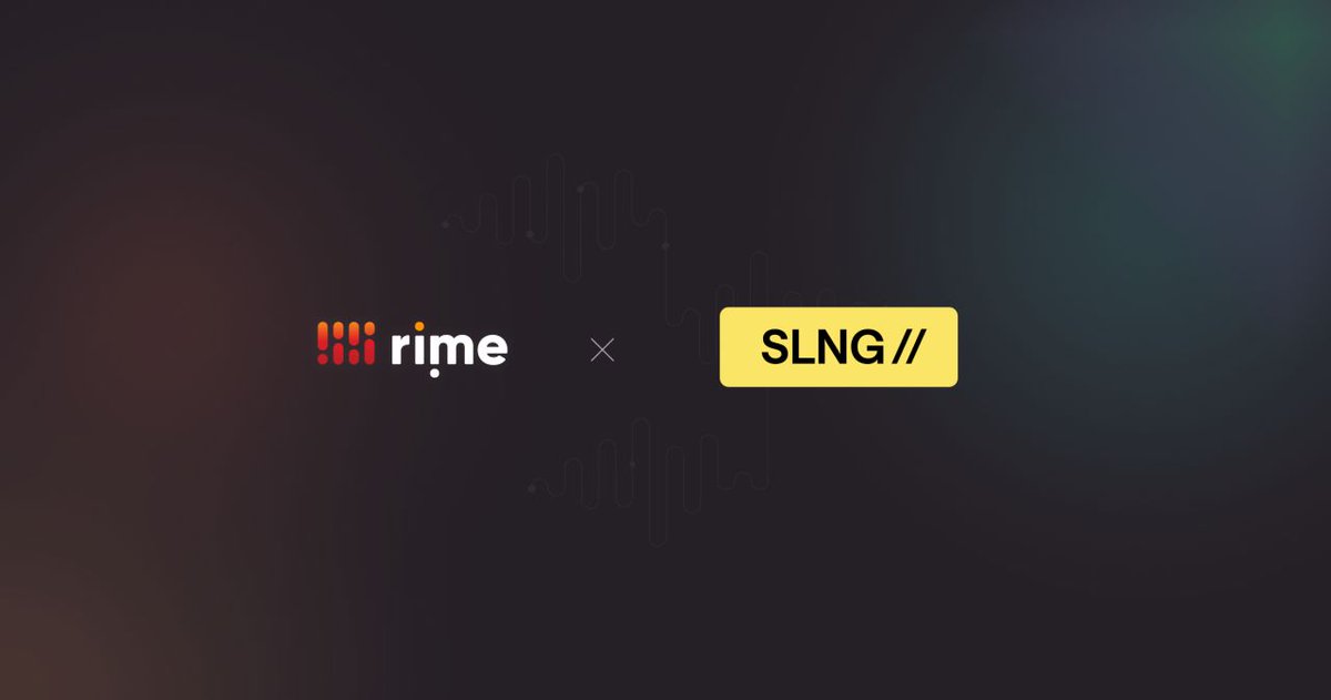 lilyjclifford's tweet photo. Rime is partnering with @slng_ai to make state-of-the-art voice AI available on demand across underserved markets.

Together, we’re combining the latest @rimelabs voice model, Arcana V3, with SLNG’s global edge infrastructure to deliver low-latency, production-grade voice experiences, deployed locally and built for compliance from day one.

Teams can now standardize on one voice platform and extend across regions without re-architecting for each market.

Now live globally!

Already powering regulated environments across healthcare, financial services, and government.

Deploy Arcana V3 on SLNG today and bring natural, expressive voice AI to your users wherever they operate!