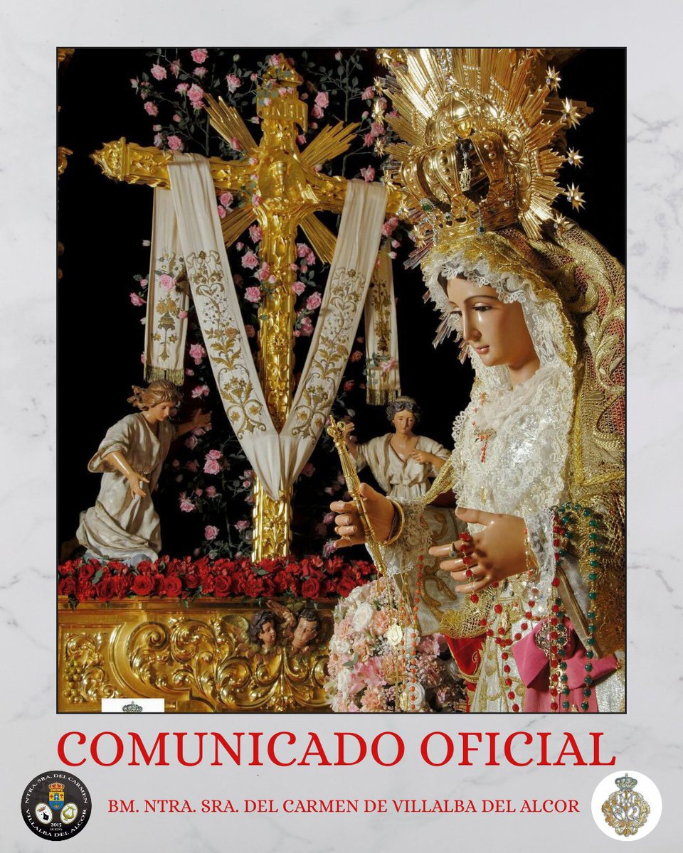 ⭕️ 𝐂𝐎𝐌𝐔𝐍𝐈𝐂𝐀𝐃𝐎 𝐎𝐅𝐈𝐂𝐈𝐀𝐋.

➡️ La Banda de Música "Nuestra Señora del Carmen" estará presente el próximo 𝟏𝟖 𝐝𝐞 𝐉𝐮𝐥𝐢𝐨 en las Fiestas de la 𝐒𝐚𝐧𝐭𝐚 𝐂𝐫𝐮𝐳 𝐝𝐞 𝐀𝐫𝐫𝐢𝐛𝐚 de Aznalcóllar. 

📲 #𝗦𝘂𝗲𝗻𝗮𝗘𝗹𝗖𝗮𝗿𝗺𝗲𝗻𝗗𝗲𝗩𝗶𝗹𝗹𝗮𝗹𝗯𝗮