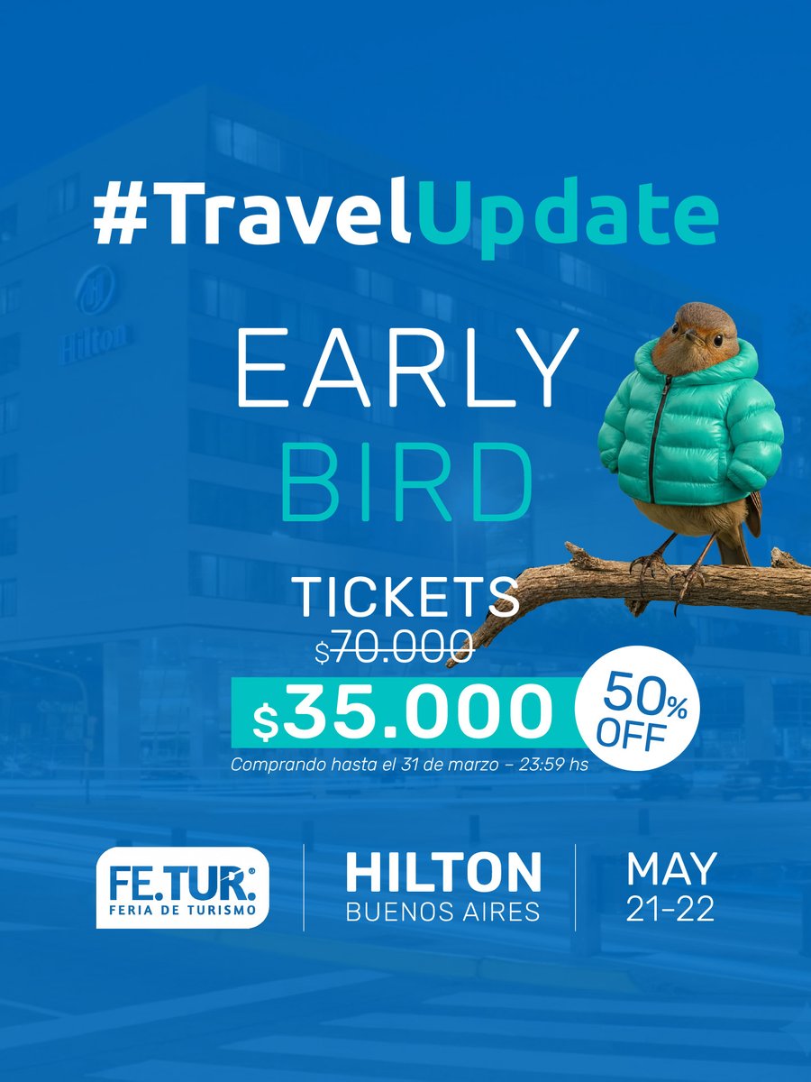 Todo listo para el gran encuentro, reserva tu lugar! hiltonba.travelupdate.org

<a href="/carotkachuk/">@carotkachuk</a> <a href="/EleaLarroude/">EleaLarroude</a> <a href="/Josetotah/">José Totah</a>