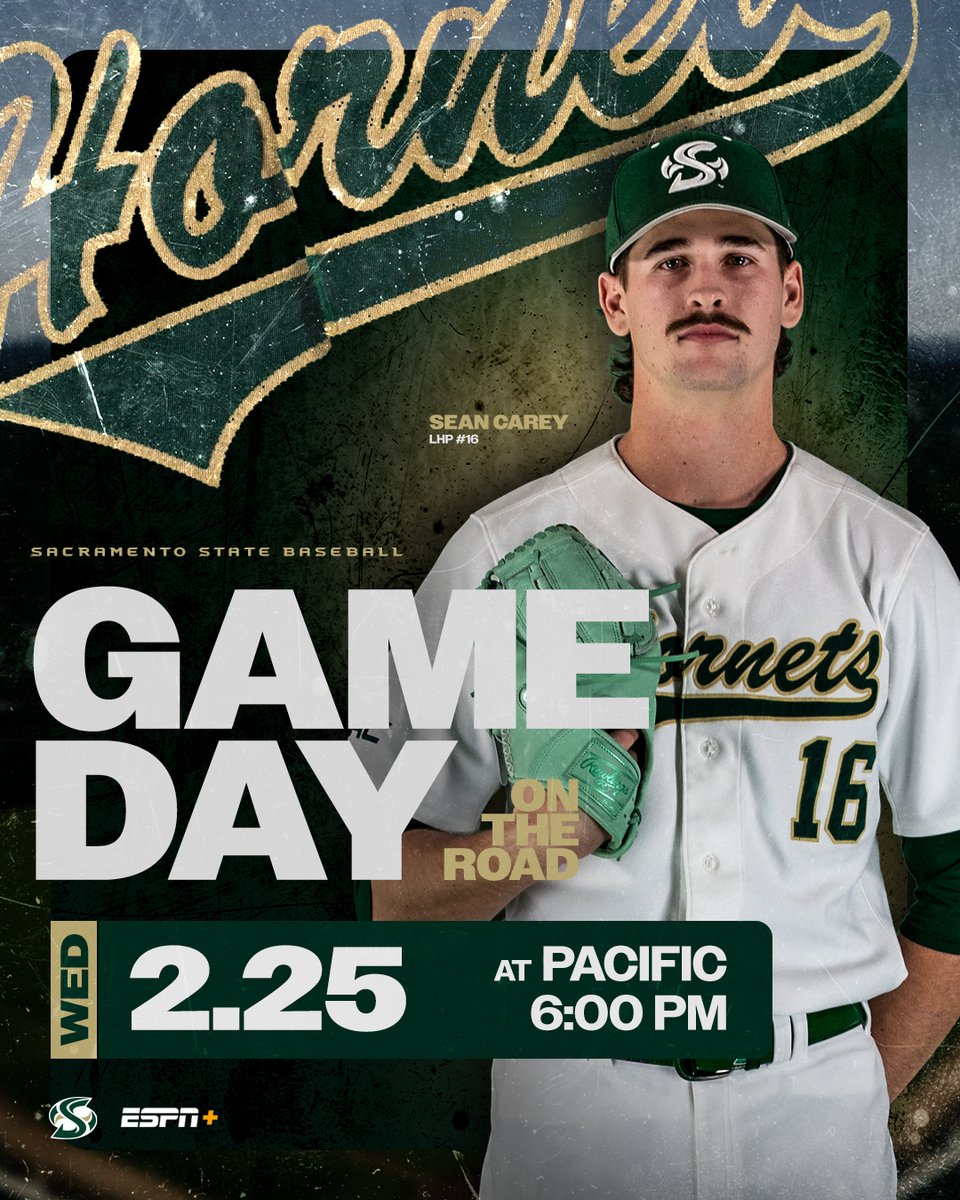 𝙐𝙉𝘿𝙀𝙍 𝙏𝙃𝙀 𝙇𝙄𝙂𝙃𝙏𝙎 𝙄𝙉 𝙎𝙏𝙊𝘾𝙆𝙏𝙊𝙉
Sacramento State hits the road for the first time this season, making its way south to take on Pacific tonight at 6 PM in Stockton, Calif.

#StingersUp x <a href="/WACsports/">The Western Athletic Conference</a> 

📰: hornetsports.com/news/2026/2/24…