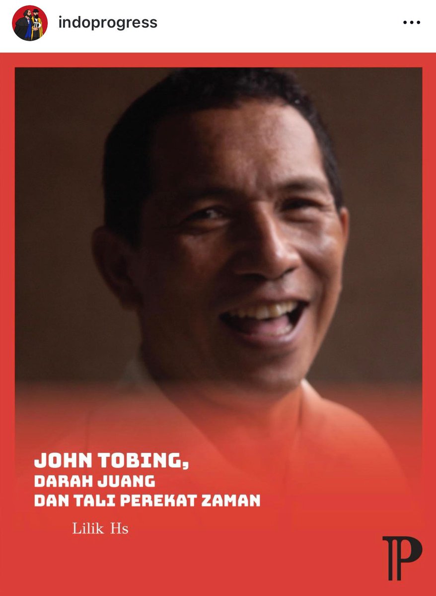 Rest in Power (RIP) Johnsony Maharsak Lumban Tobing akrab disapa John Tobing, pencipta lagu DARAH JUANG. Semoga warisanmu terus menginspirasi kami yang tinggal. ✊💥