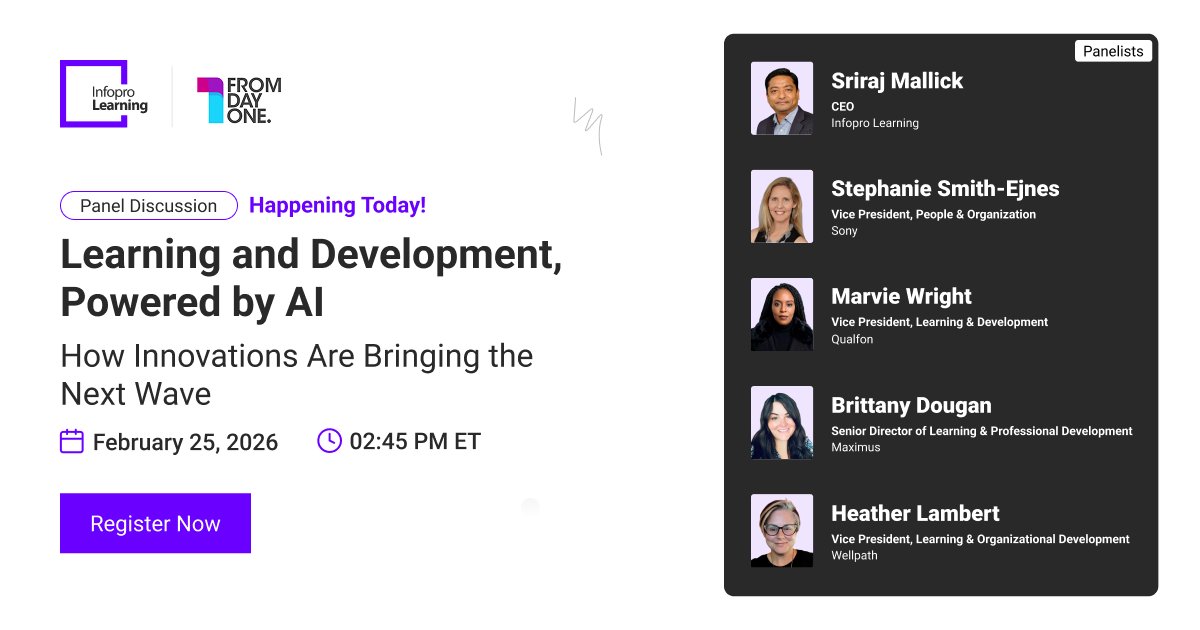 Happening today at 2:45 PM ET. AI is transforming how skills are built ...