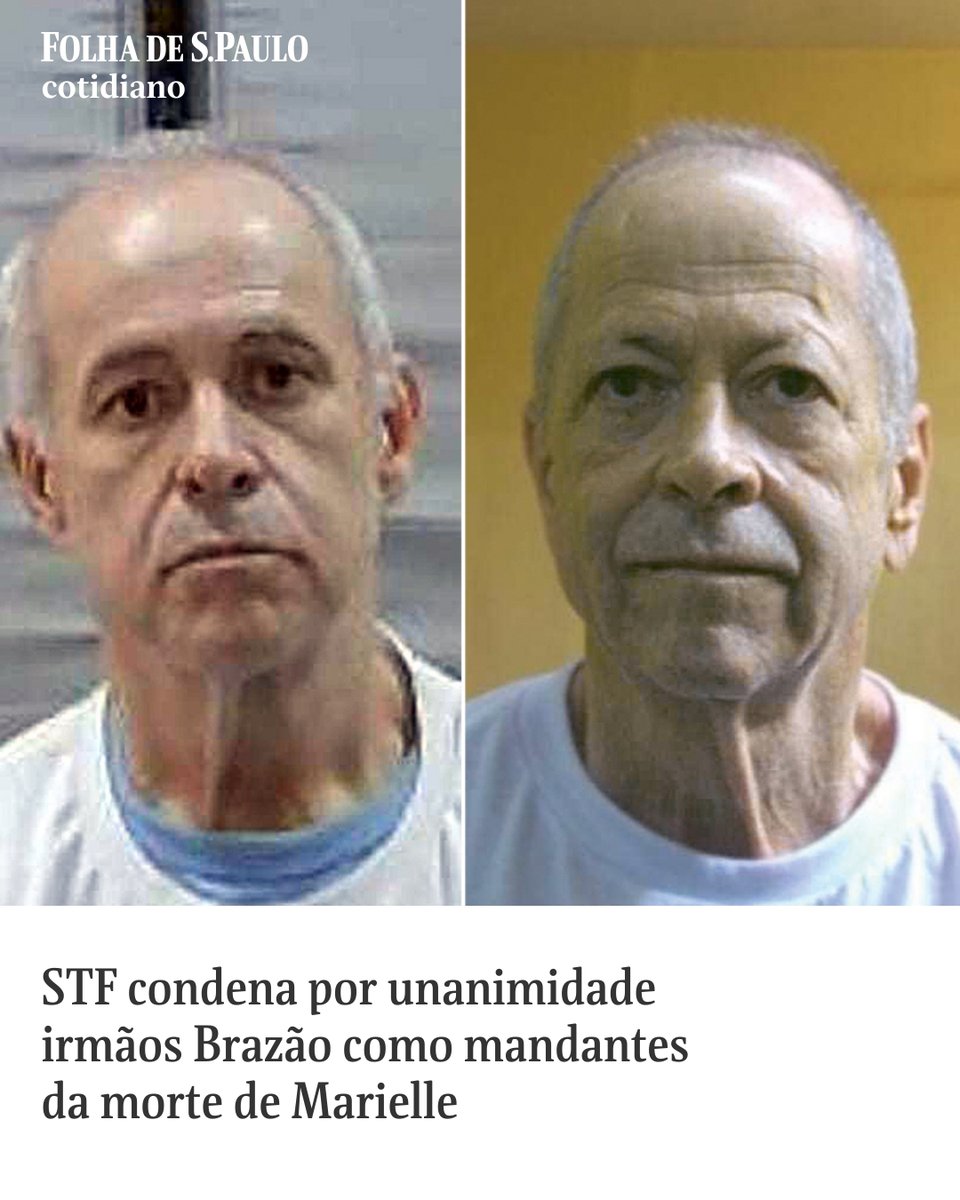 STF condena por unanimidade irmãos Brazão como mandantes da morte de Marielle. OUTRO LADO: defesas negam acusação apresentada pela Procuradoria e contestam delação. 📲Leia em: mla.bs/d5511666