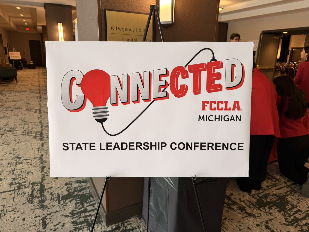 Day #1 of 3 in Lansing for 2 different events, today we start with Michigan FCCLA State Leadership Conference 2026! #MichiganFCCLA #FCS #SayYesToFCS