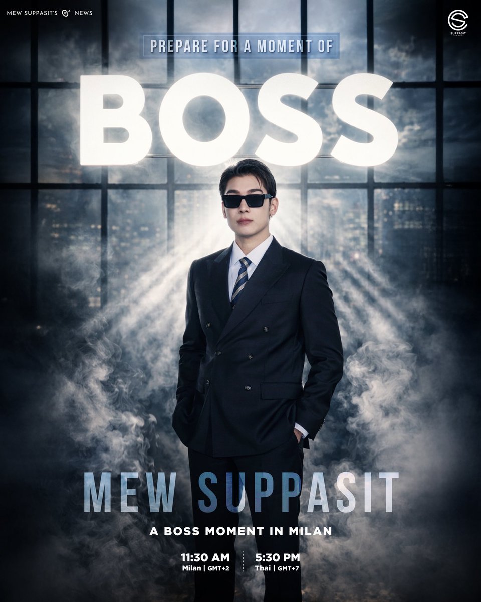 Prepare for a moment of BOSS.
Let’s dominate the timeline.🔥

Mewlion พร้อมกันพรุ่งนี้นะคะ 💙✨

MEW AT MILAN FW26

<a href="/HUGOBOSS/">HUGO BOSS Corporate</a>
<a href="/MSuppasit/">mewsuppasit</a>
#MewSuppasit
#BeYourOwnBOSS
#BossFW26xMew
#MFW26