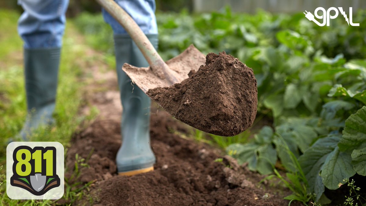 Call before you dig! Remember to call at least two working days before starting any project that involves digging. 811 is a free service that connects you to professional line locators to mark the location of all buried utility lines. 

More information: Call811.com