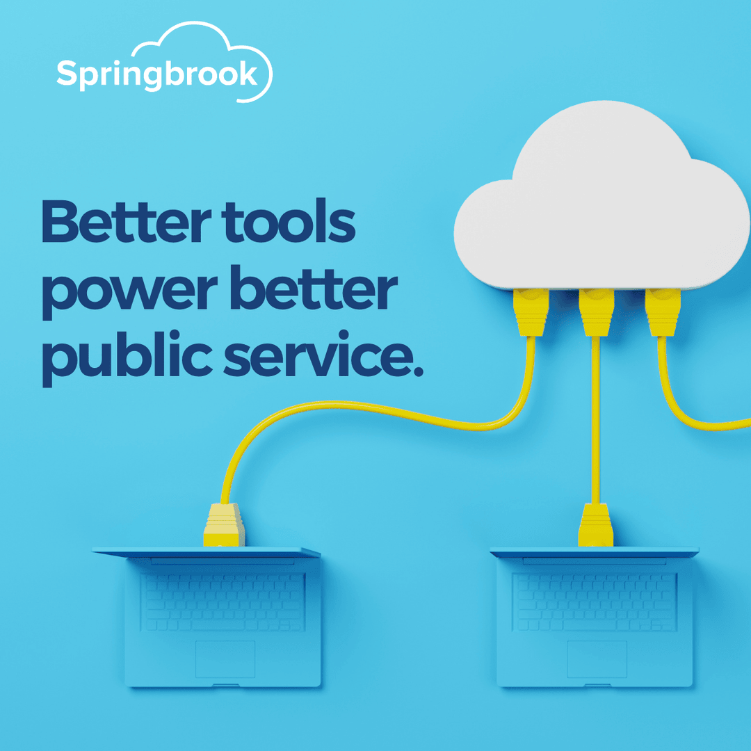 Teams need modern, reliable systems to deliver the fast, transparent services residents expect.

Better tools power better public service.

Explore the cloud today --> springbrooksoftware.com 

#GovTech #LocalGovernment #EmployeeExperience #CitizenExperience