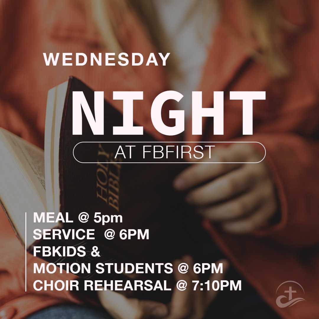 FBFernandina's tweet image. Midweek at FBFirst!
Join us for fellowship, worship, and connection!

Meal at 5 PM
Worship Service at 6 PM
FBKids &amp;amp; Motion Students at 6 PM

There’s something for the whole family—we’d love to see you there!
#FBFirst