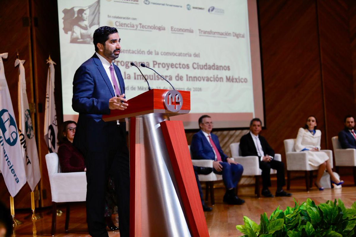 robertolazzeri's tweet photo. Hoy materializamos una iniciativa sin precedentes: la Impulsora de Innovación México. Este instrumento no sólo reconoce que el talento y la capacidad empresarial existen en el país, sino que crea las condiciones institucionales y financieras para acompañarlos, fortalecerlos y proyectarlos. ¡Los invito a conocer la plataforma y participar en nuestra convocatoria! 
https://t.co/gyCctiQNG8