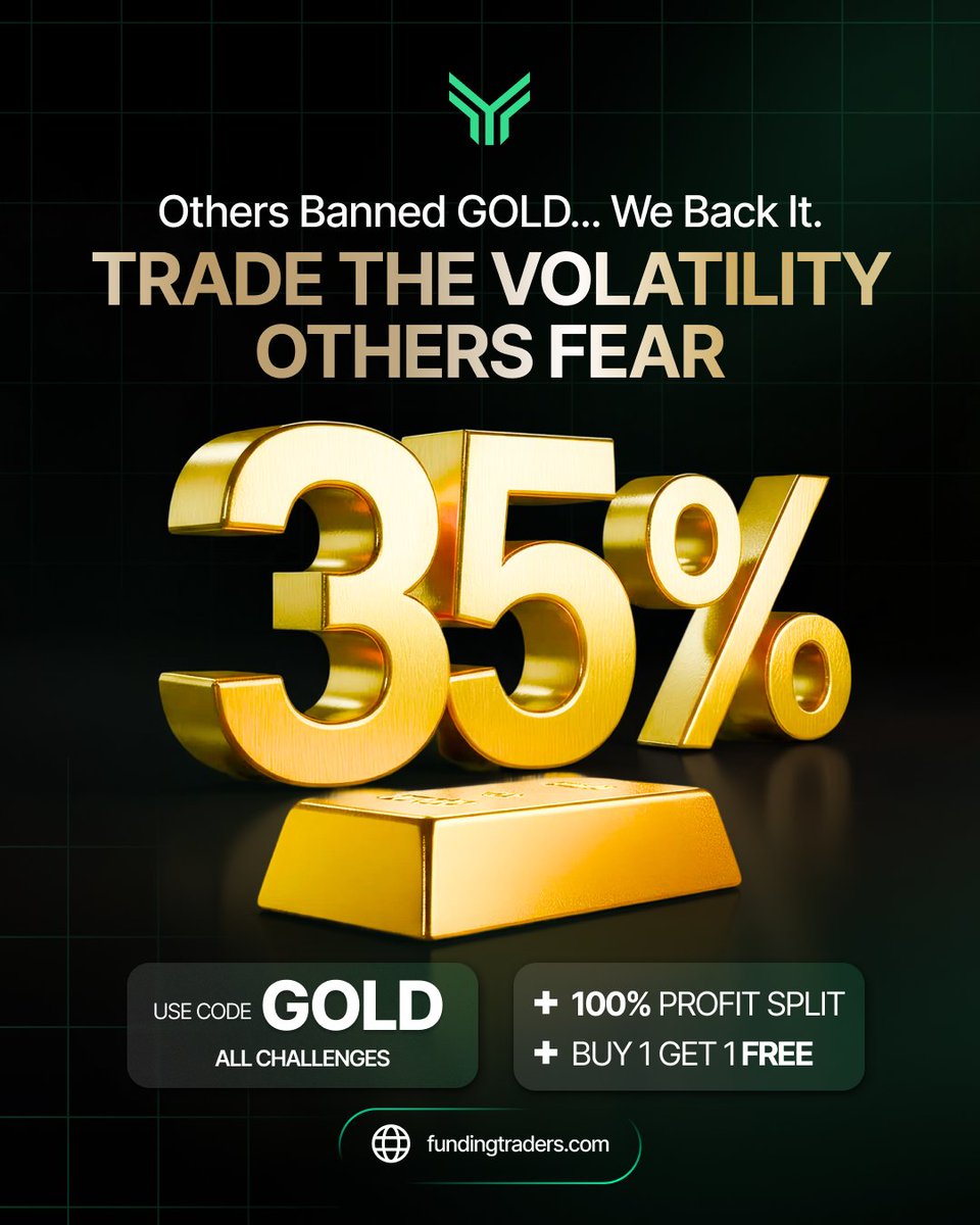 Others banned Gold...

Why? Because it's too volatile (?)

At FundingTraders, we know volatility is where the money is made

🏆 USE CODE: GOLD
- 35% OFF
+ 100% Profit Split
+ Get 1 Free Upon Passing

Flash Sale - Limited Time Only

GET FUNDED NOW 👇