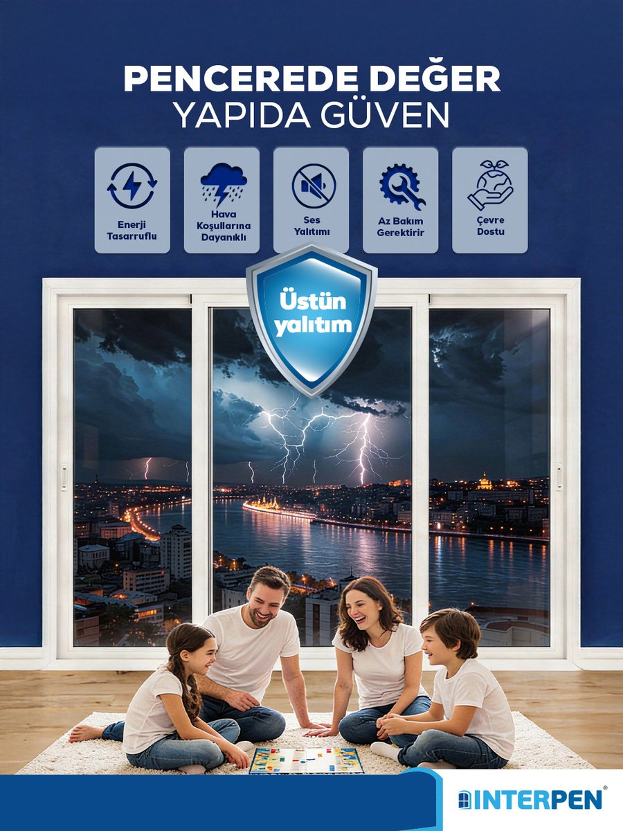Dışarıda fırtınalar koparken ya da rüzgarın uğultusu şehri sararken, pencereleriniz evinize sızan tek bir sesin dahi geçit vermediği bir güven kalkanı olmalıdır. 

📞 444 97 12
🌐 interpen.com.tr

.

#interpen #pvc #pencere #sesyalıtımı #güvenliyapılar