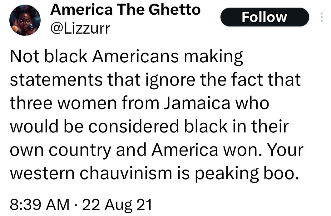 <a href="/Lizzurr/">America The Ghetto</a> <a href="/Lizzurr/">America The Ghetto</a> is NOT a Black American.

🔹She is a foreigner that has animosity toward westerners and specifically Black Americans.
👇🏽👇🏼👇🏿👇🏾
🔹Black Americans do not hide disabled children.
🔹I was never hidden away as a disabled child.