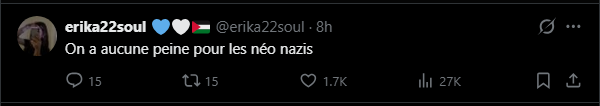 junior457932's tweet photo. @erika22soul Dit-elle celle qui raconte des calomnies sur la mort de Quentin Deranque et est fier de sa mort https://t.co/JqwnKbajDb