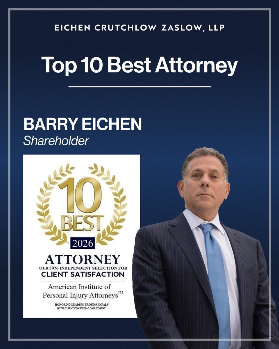 Eichen Crutchlow Zaslow, LLP tweet media