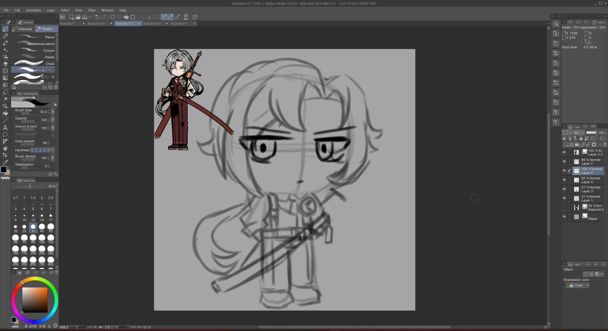 I completely forgot to give any wip of Kira oops but shes already done

anyways Lucio