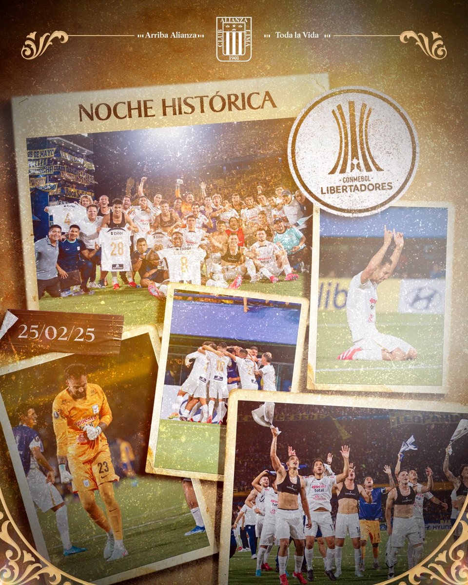 Una noche histórica en la CONMEBOL Libertadores. 🌎🔥

25/02/25 

𝐔𝐧𝐚 𝐩𝐚́𝐠𝐢𝐧𝐚 𝐦𝐚́𝐬 𝐞𝐧 𝐧𝐮𝐞𝐬𝐭𝐫𝐚 𝐡𝐢𝐬𝐭𝐨𝐫𝐢𝐚 𝐞𝐭𝐞𝐫𝐧𝐚.📜♾️

Arriba Alianza. Toda la vida. 💙

Mira el documental que nos dedica <a href="/Libertadores/">CONMEBOL Libertadores</a> aquí➡️ youtu.be/0goZGTZG3NA?si…