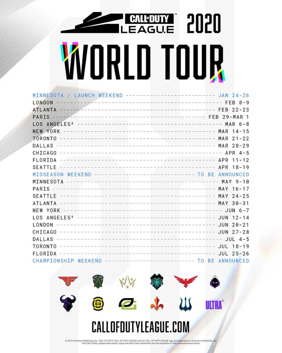 The original CDL format…

— LAN Tournaments ONLY
— 8 Team Brackets for CDL Points
— Multiple Cities &amp; Countries

What could have been 🥲