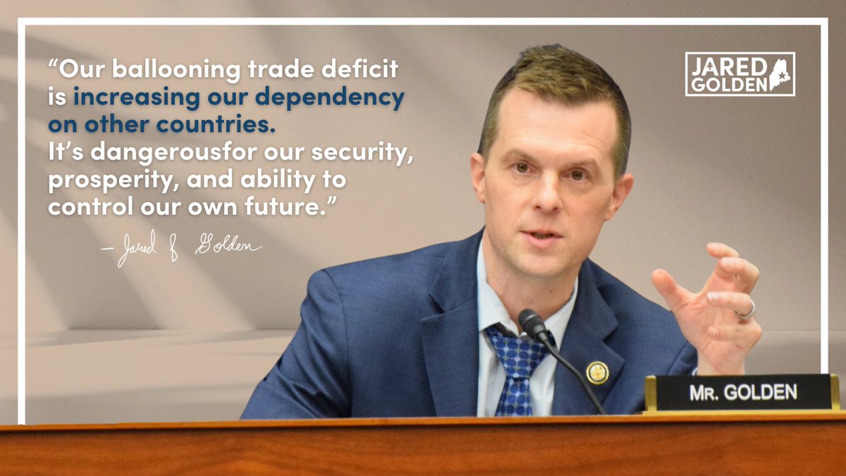 Congressman Jared Golden tweet media