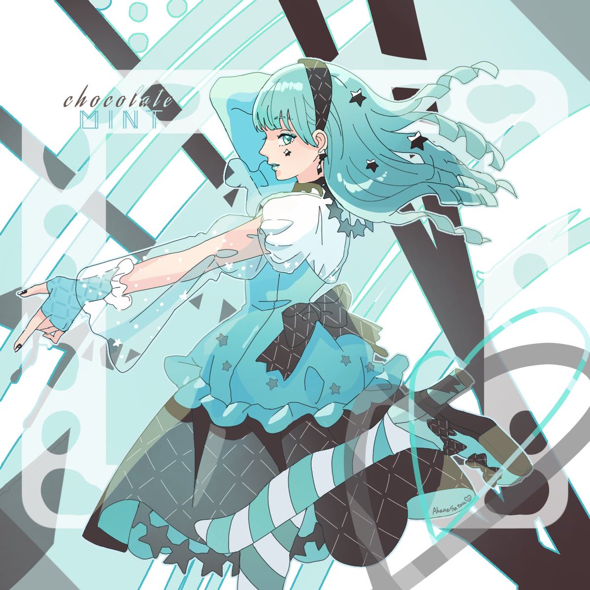 イラスト紹介😆 お題は 『チョコミントの日(2/19)』😆 事業所ブログで