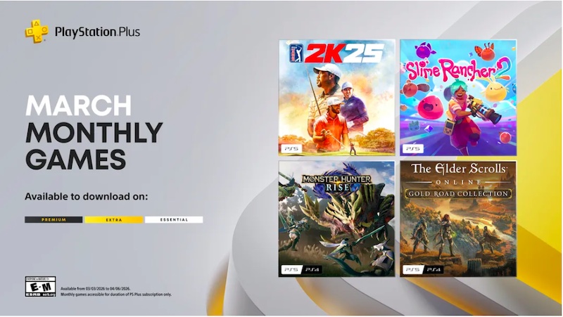 PSUdotcom's tweet image. PS Plus Essential March 2026 Free PS5, PS4 Games Announced
psu.com/news/ps-plus-e…
#PSPlusEssential #FreeGames #Sony #PS5 #PS4 #News