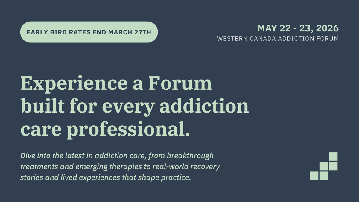 Western Canada Addiction Forum tweet media