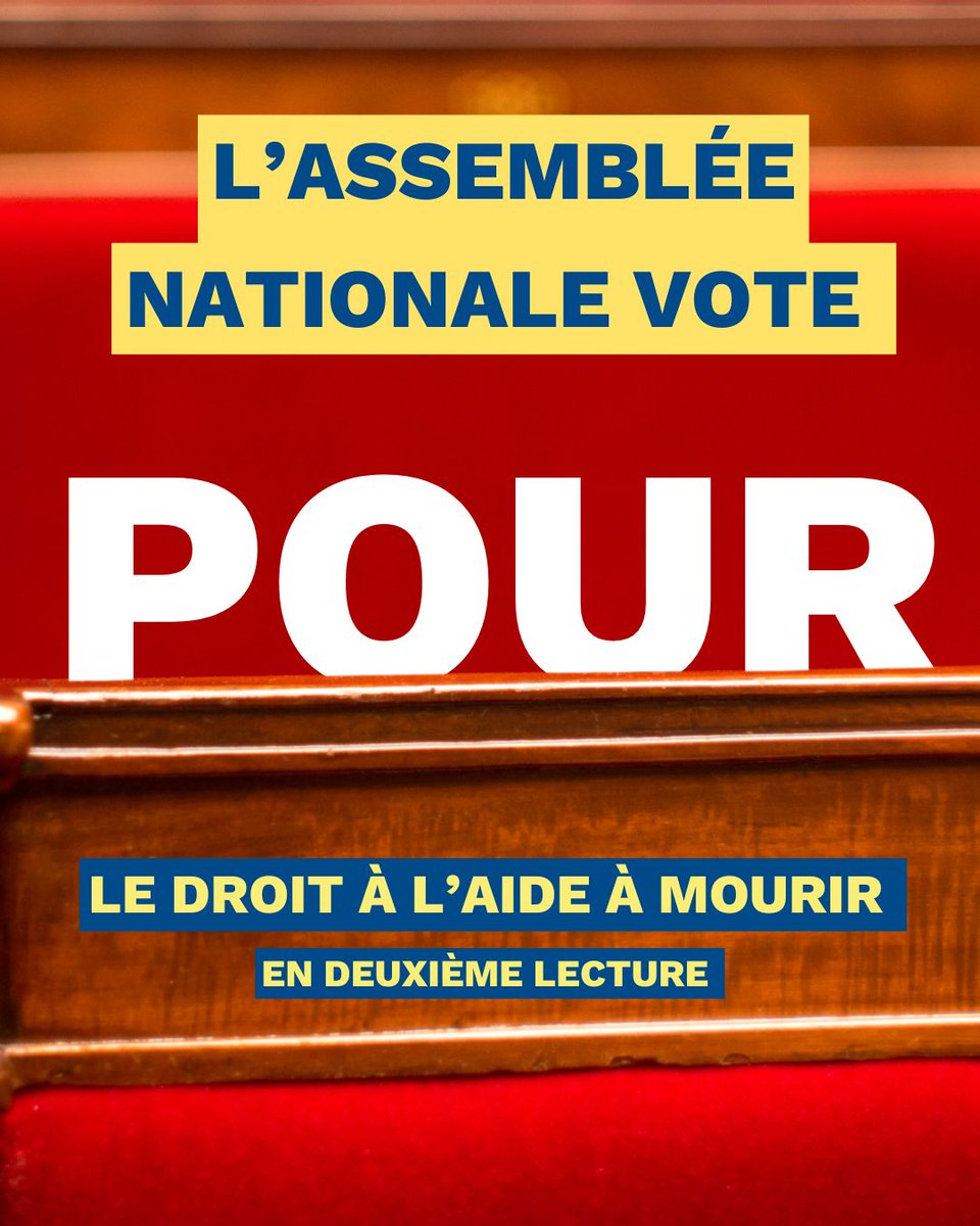 📃 Aide à mourir : une nouvelle avancée, mais un chemin encore long pour en faire une réalité pour tous.

👉L’ADMD se félicite de l’adoption du texte sur les soins palliatifs, du rétablissement de la création des maisons d’accompagnement et de #SoinsPalliatifs et du doublement