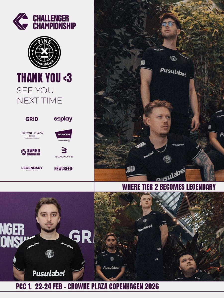 Thank you <a href="/9INEGG/">9INE Pusulabet</a> for the amazing games and interactions over here, hope to see you again 👀 

#ChallengerChampionship