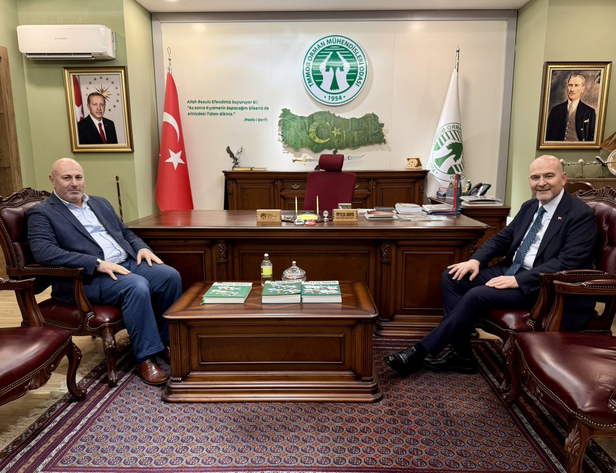 HTurkyilmazOMO's tweet photo. İçişleri Bakanlarımızdan Sayın Süleyman Soylu’yu Odamız Genel Merkezi’nde misafir ettik.

Nazik ziyaretleri ve kıymetli değerlendirmeleri için Sayın Bakanımıza teşekkür ederiz. https://t.co/LkcqPyToU5