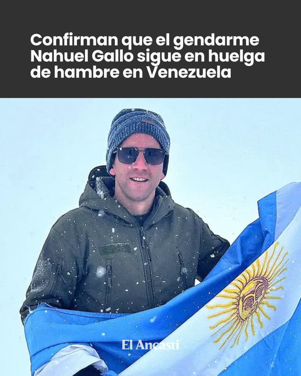SIGUE LA PROTESTA

🔻 El gendarme Nahuel Gallo, detenido en Venezuela desde el 8 de diciembre de 2024, continúa cumpliendo una huelga de hambre dentro de la cárcel El Rodeo, según confirmaron internos del penal a sus familiares.

elancasti.com.ar/politica-y-eco…