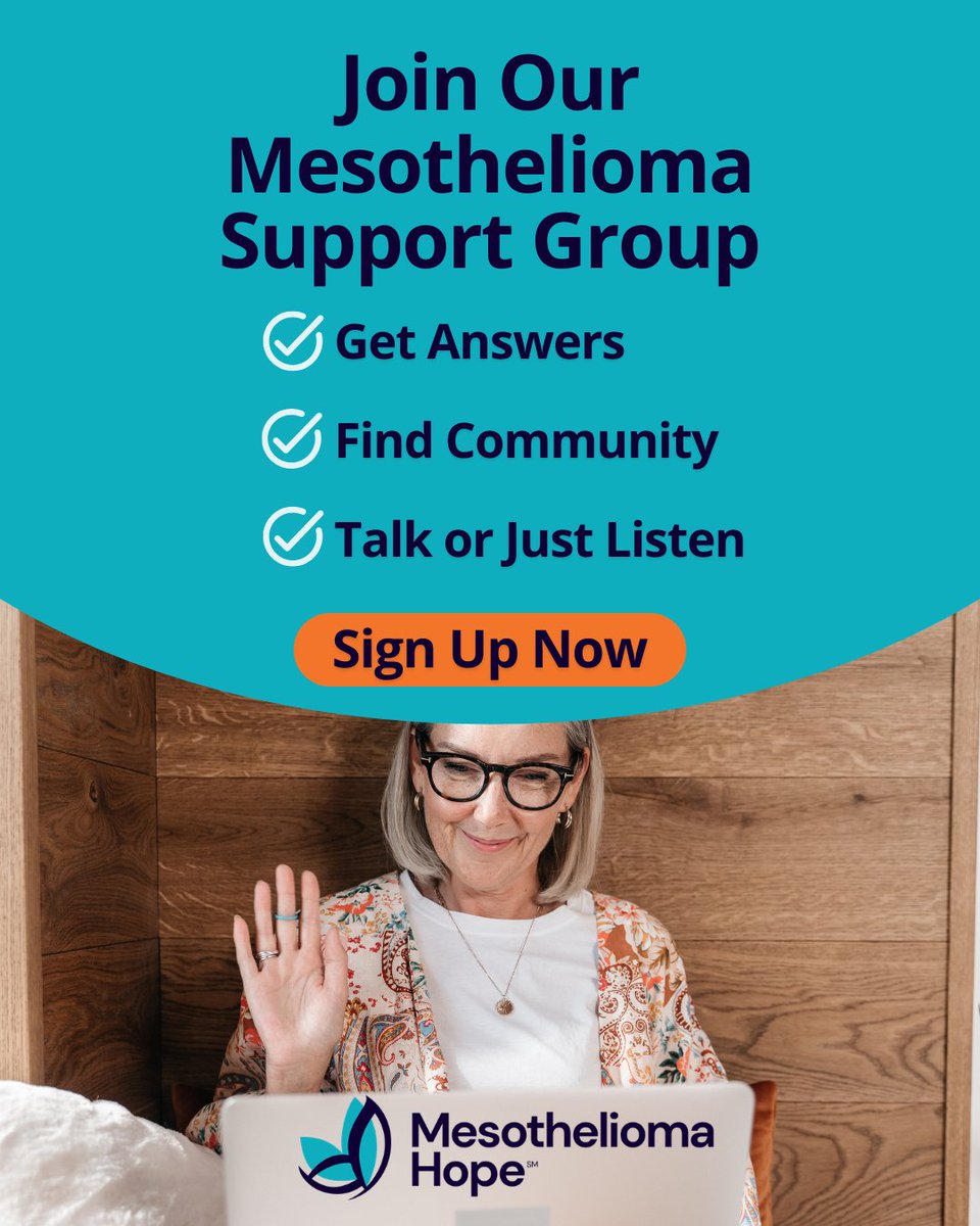Mesothelioma Hope now offers a monthly virtual support group where you can share experiences, ask questions, and find encouragement with others who get it.

Sign up now: bit.ly/4cdmJEH